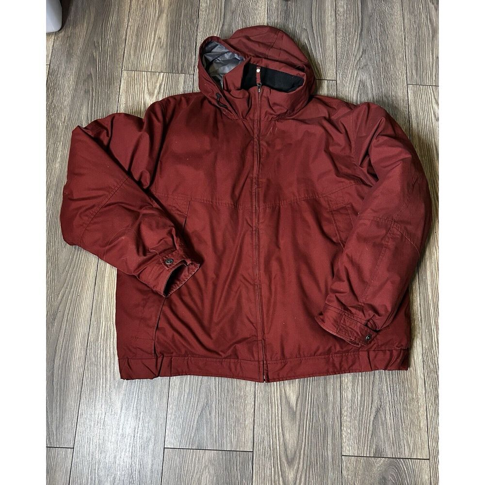 Eddie Bauer Premium Goose Down Bomber Jacket Mens Size 2XL Vintage